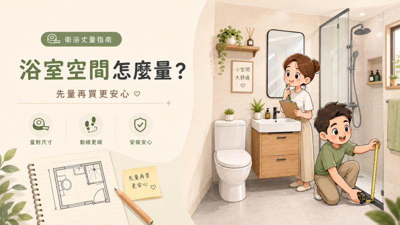 精準浴室空間測量全攻略｜避免衛浴改修錯誤，打造理想衛浴空間