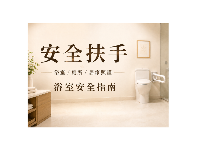 2026年最新 止滑抗菌安全扶手怎麼選？浴室、廁所、長輩居家照護扶手推薦 !