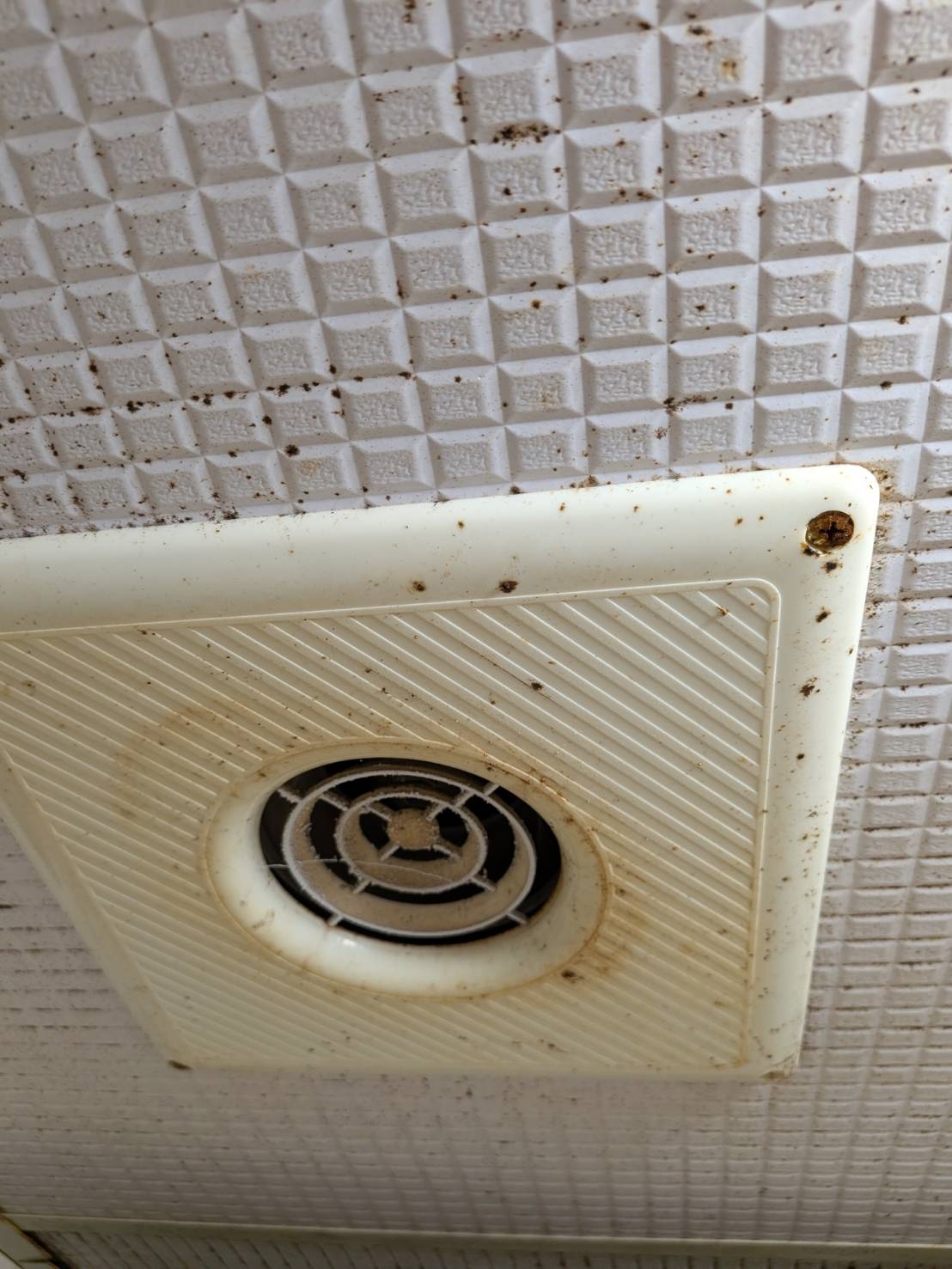 南屯老浴室改修前，舊換氣扇