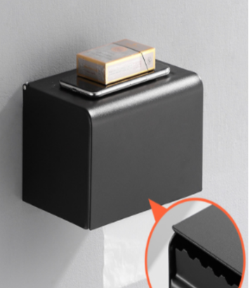 黑色不鏽鋼衛生紙架