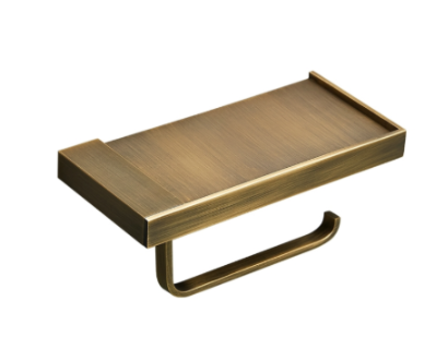 這是一個古銅色的衛生紙置物架